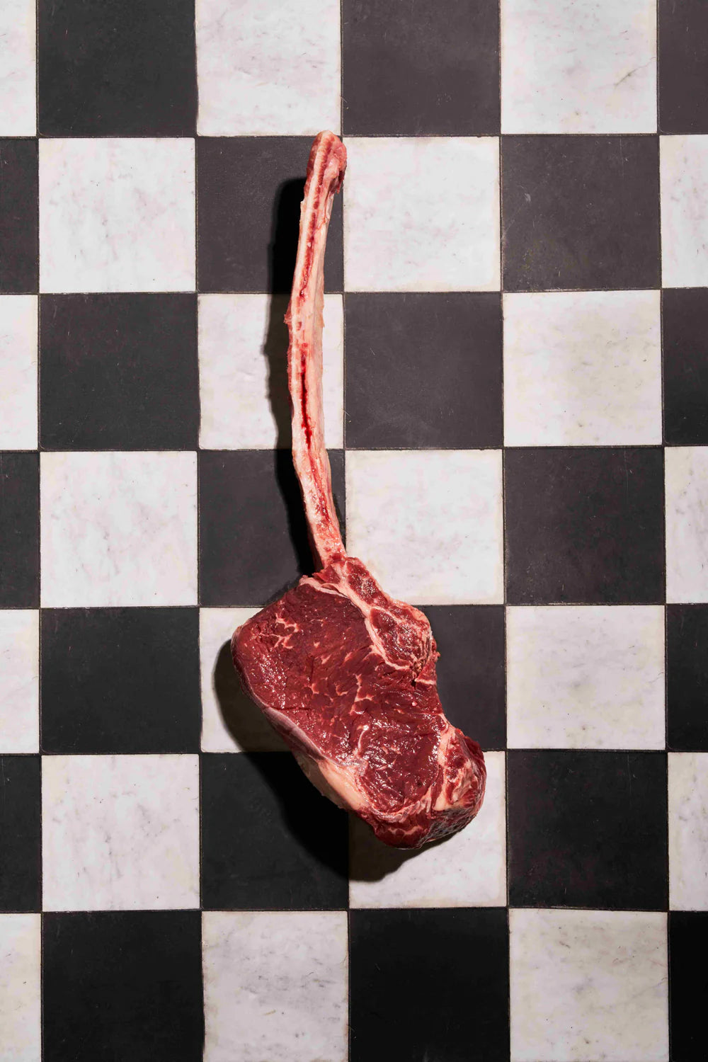 Tomahawk Kalbin geschnitten