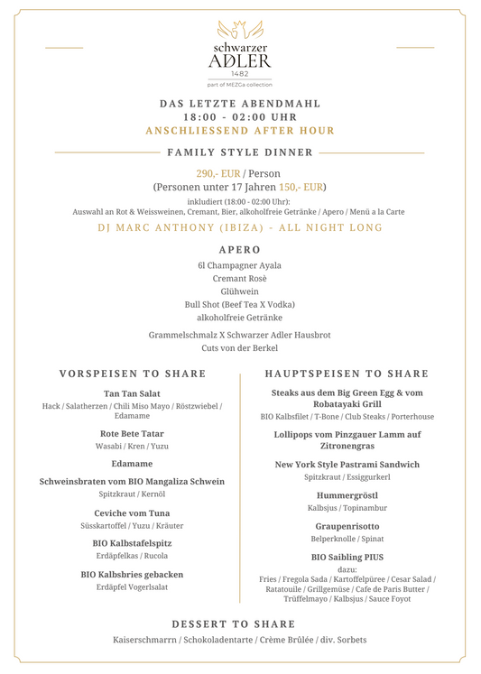 DAS LETZTE ABENDMAHL